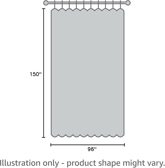 BONZER Room Divider Blackout Curtain Extra Wide Room Darkening Total Privacy Wall Noise Reducing for Living Room, 96L x 150W Inch (8L x 12.5W ft), 1 Panel, Cream
