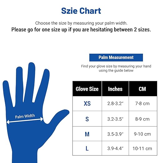 JMU Nitrile Gloves Small Case of 1200, 3.5Mil Nitrile Exam Gloves, Latex Free, Powder Free, Violet Blue