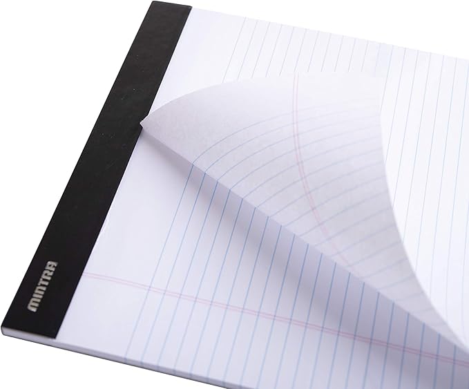 Mintra Office Legal Pads, ((xPremium, 5in x 8in, Narrow (White), 36pk (6-6pks))