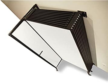 Wall-Mounted Sliding StraightWall Room Divider | Adjustable Widths | Locking Wheels | Room Separator | Up to 15'6" Wide x 6'10" Tall Slate Fabric Panels