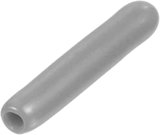 uxcell 20pcs Rubber End Caps Protective Caps 1.5mm ID Vinyl PVC Round Tube Bolt Cap Cover Screw Thread Protectors, Light Grey