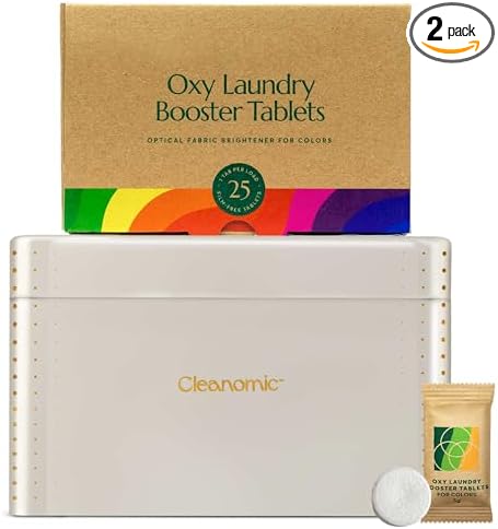 Cleanomic Oxy Booster Tablets (Colors) and Tablet Tin Bundle