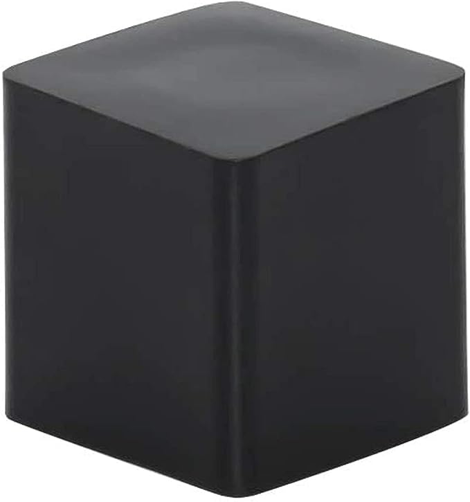 Still Awake 16 Pcs Black Square Anti-Slip Rubber Leg Tips Chair Leg Caps Furniture Floor Protectors Chair Table Bar Stool Leg Covers Furniture Leg Cube Feet 1 Inch x 1 Inch (25 x 25mm)