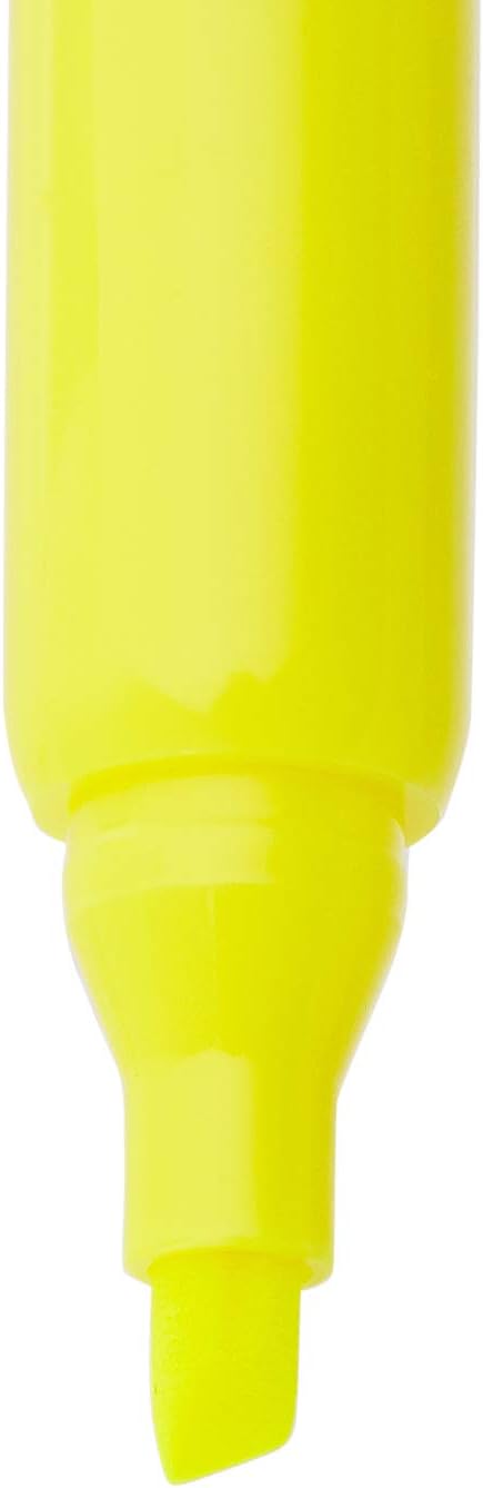 Amazon Basics Highlighters 12 Pack, Assorted Colors, Chisel Tip,Bible Highlighter,Office and School Supplies