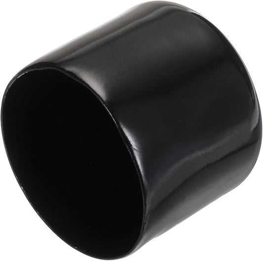 uxcell 20pcs Rubber End Caps 34mm ID Vinyl PVC Round Tube Bolt Cap Cover Screw Thread Protectors Black