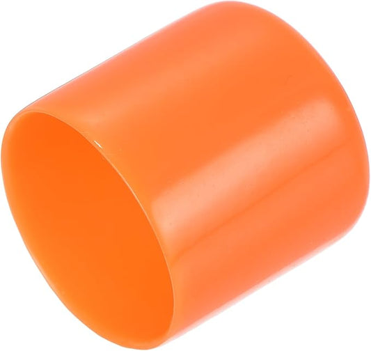 uxcell 20pcs Rubber End Caps 30mm ID Vinyl Round Tube Bolt Cap Cover Screw Thread Protectors Orange