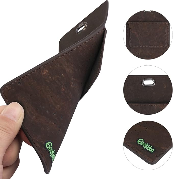 Premium Portuguese Cork Pocket Protector for Men | Multi-Use Pocket Protectors for Shirts and Lab Coats | For Pen, Pencils, Pointers, and More | 1 Pack Brown Pocket Organizer Protector