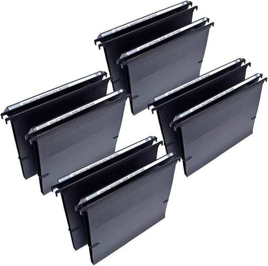 Ultimate Office MagniFile Extra-Capacity Hanging File Folders, 1/2" Box-Bottom, Letter Size, Feature A Wrap- Around Bungee Security Cord (Set of 8)