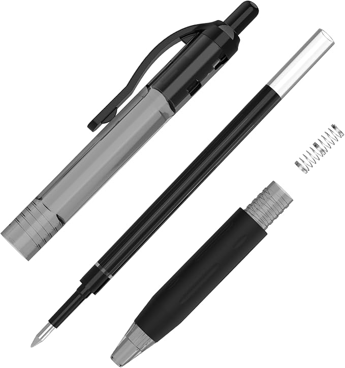 EYEYE G-103 Black Gel Pens 0.7mm, 10 Pack Retractable Medium Point Ballpoint Pen Quick Drying, Pen Fine Point Smooth Writing Pens for Office School Supplies