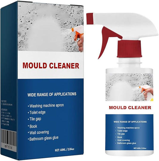 Mould Cleaner Spray Powerful Foam Cleaning Spray | Multi-Surface Fast-Acting Stain Remover for Kitchen, Bathroom, Wall and Tile Cleaning, No Scrubbing Required (2, 2.04oz*2)