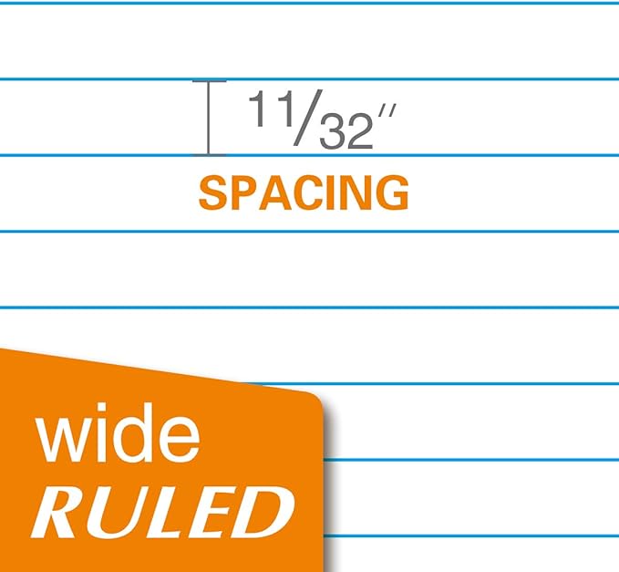 KAISA Spiral Notebooks 1 Subject Note Books,70 Sheets 10.5x8in Wide Ruled, Paper Note Books Home School Supplies for Students Office, 1Carton of 24Books