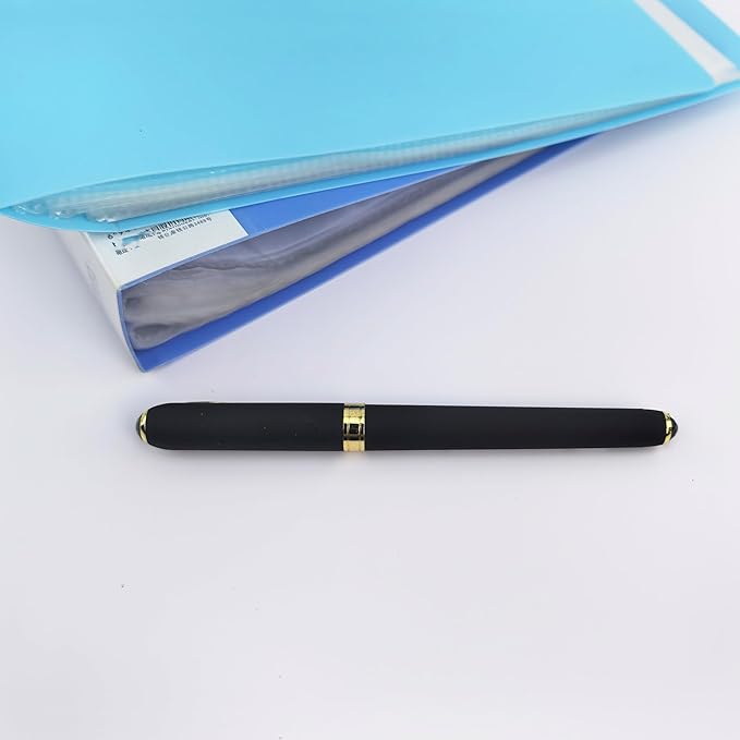 Fengtaiyuan 038P18Prox6, Gel Pens, Black Ink, Ultra FIne 0.38mm, Writting Pens, Smooth, 6 Pack (038P18Prox6)