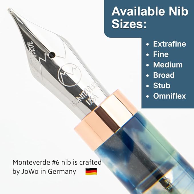 Monteverde Blue Mountain Fountain Pen - B