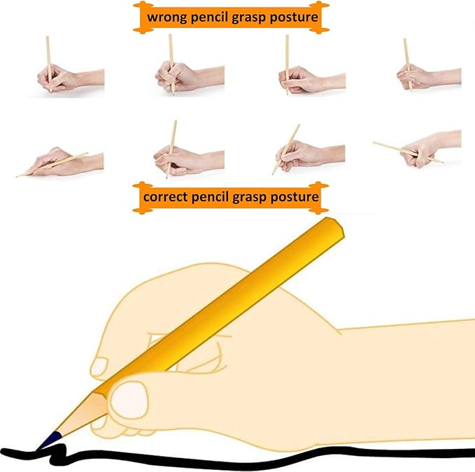 SANNIX 16 Pack Pencil Grippers for Kids Handwriting, Pencil Holder for Kids, Handwriting Grip, Ergonomic Training Pen Grips, Writing Tool for Toddlers, Preschoolers, Children