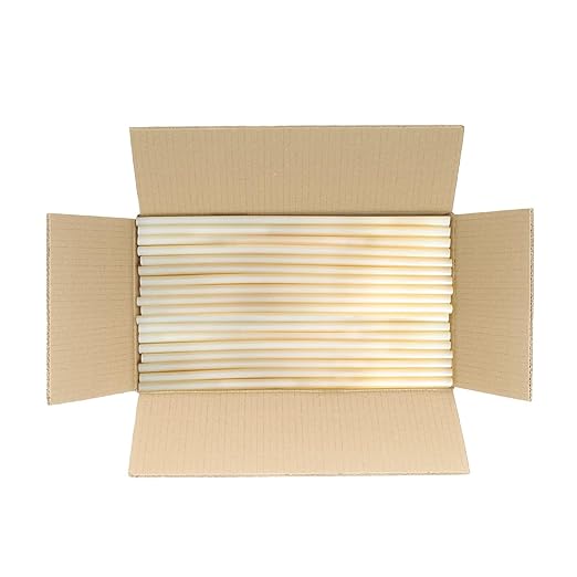ASA Hot Glue Sticks for Glue Gun - 5/8" x 15" | High-Strength Hot Gun Sticks Adhesive for Corrugated Materials | Industrial Grade for Packaging & Woodworking | Pack of 74