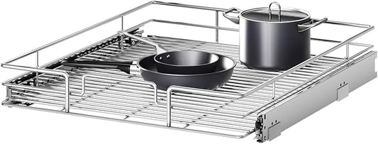Pull Out Cabinet Organizer 22½" W x 21½" D, Heavy Duty Cabinet Pull Out Shelves, Slide Out Drawers Organization for Kitchen Cabinets Bathroom