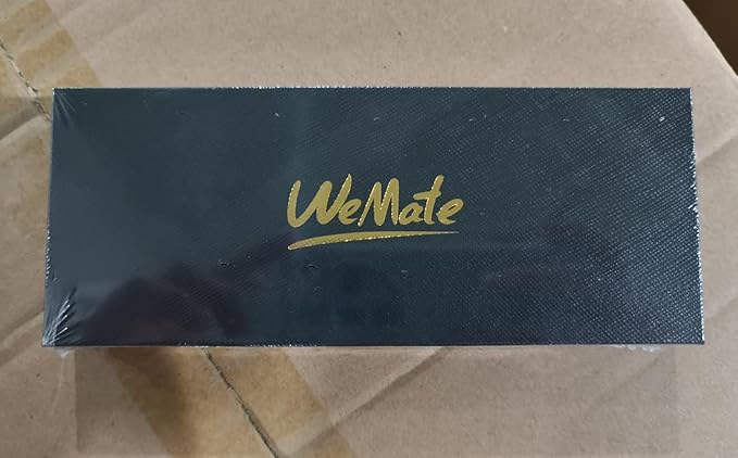 WEMATE Wood Rollerball Pen Set, Extra 2 Ink Refills(1 Black & 1 Blue), Fancy Writing Pen Nice Luxury Office Gift for Men, Professional and Executive, Cool Wooden Pen for Journaling - Bubinga