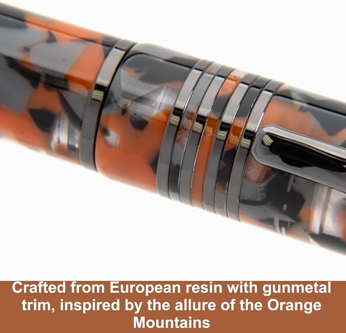 Monteverde Orange Mountain Fountain Pen - Omniflex