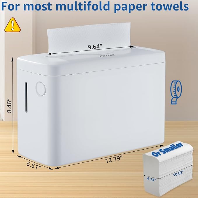 Paper Towel Dispenser Countertop, Multifold Trifold Paper Towel Holder, Hand Towel Dispenser, Commercial Paper Towel Dispenser,Paper Towel Holder for Home Kitchen Restaurant