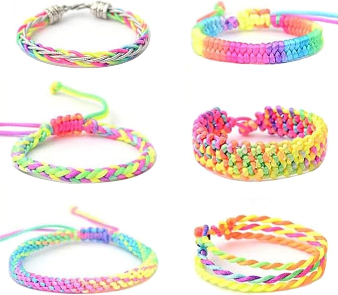 1mm Stretchy Bracelet String, Sturdy Rainbow Elastic String Elastic Cord for Jewelry Making, Necklaces, Beading and Crafts