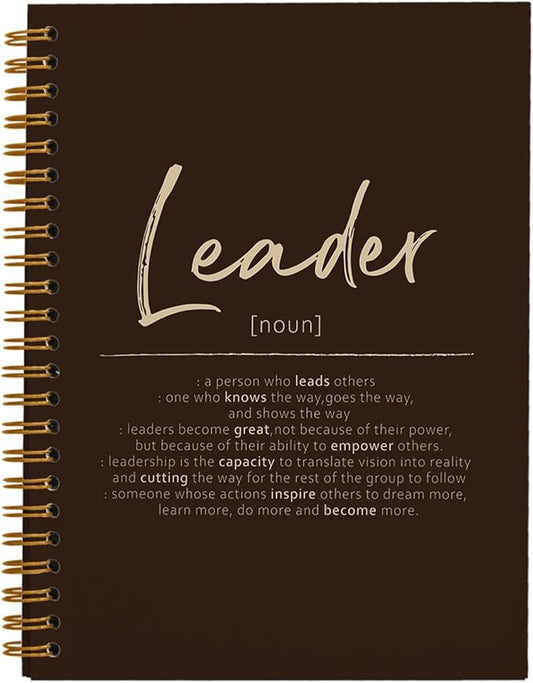 OXW Thank You Gifts for Leader, Meeting Notebook for Work, Appreciation Gift for Mentor Boss Manager, Office Supplies Leadership Gifts, Coffee College Ruled Hardcover Spiral Notebook 5.5 x 8.3