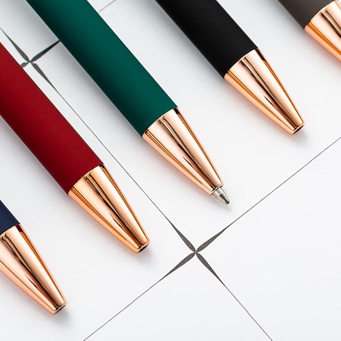 Custom Engraved Ballpoint Pens Bulk, Personalized with Name/Logo, Black or Blue Ink, Smooth Writing for Office, School, Business, Church, Reunion 50 Pcs Blue