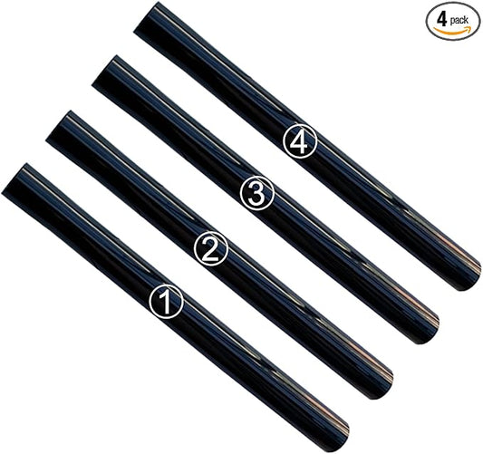 4Pack 1.25 Inch Vacuum Extension Wands with 1-1/4" Fitting (32mm) (1.25 in) - 1.25 Inch Shop Vac Extension Tubes, Accessories and Attachment 32mm, Replacement Vacuum Cleaner Extension Pipe Tubes