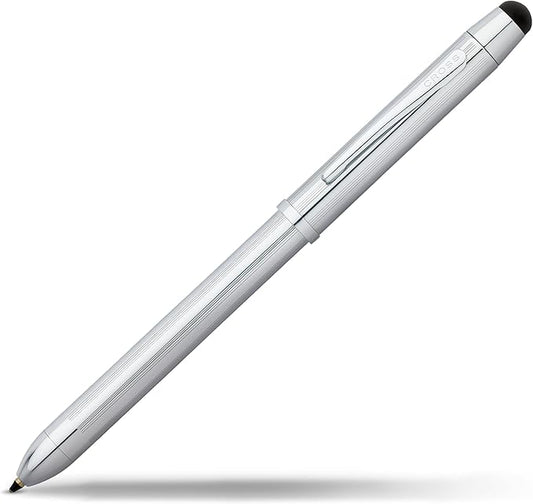 Cross Tech3+ Refillable Tech3+ Presented in a Premium Gift Box - Medium Point, Black Ink, Lustrous Chrome