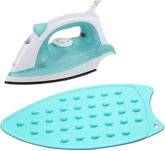Bringsine Silicone Iron Rest Pad for Ironing Board Hot Resistant Mat(Teal)