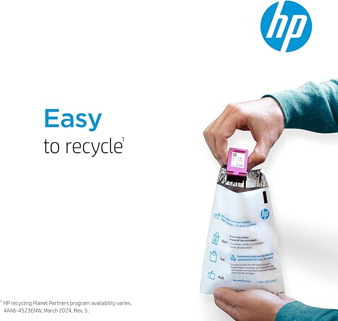 HP 902 Yellow Ink Cartridge | Works with HP OfficeJet 6950, 6960 Series, HP OfficeJet Pro 6960, 6970 Series | Eligible for Instant Ink | T6L94AN