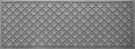 WaterHog Heavy Duty Runner Door Mat, 2' x 5', Made in USA, Durable & Skid-Resistant Entryway Mat, Water-Trapping, Indoor/Outdoor Decorative Floor Covering, Cordova Collection, Medium Grey
