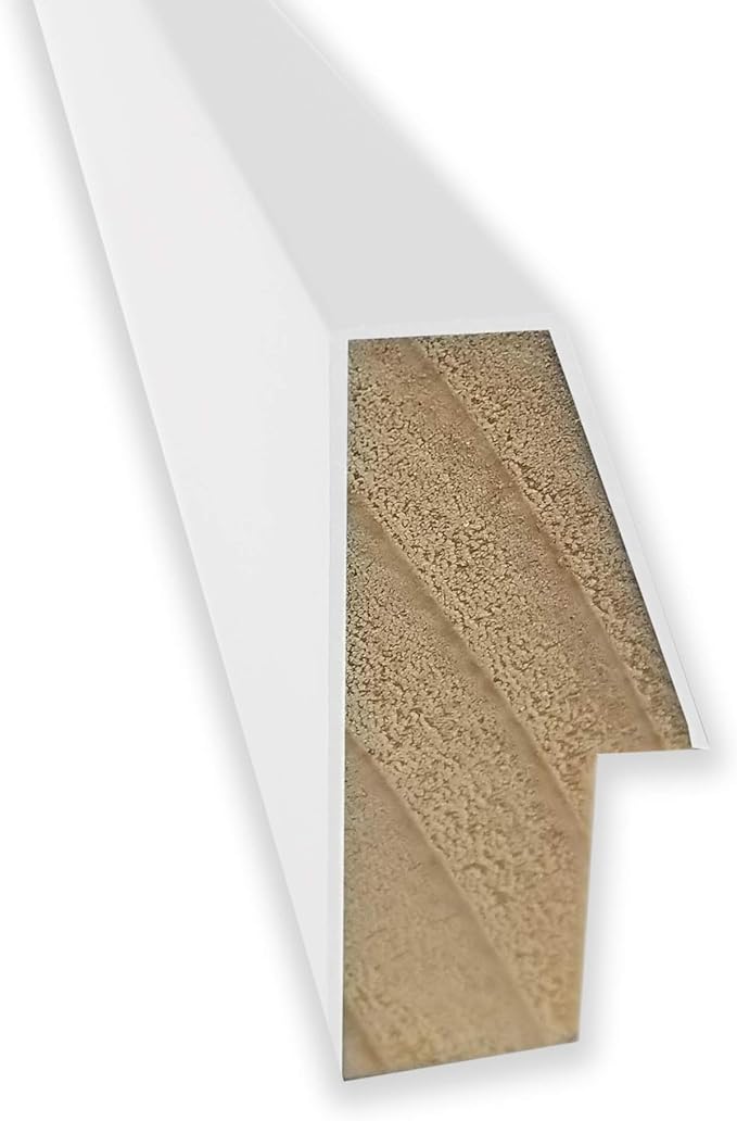 Amanti Art Natural Cork Board for Wall, 23x51 Vision Board with White Frame, Oversize Corkboard Office Decor for Home Organization, Modern Corkboard Pinboard to Display Items for Home Organization in