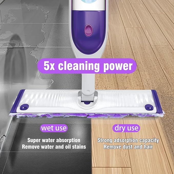 20 Count ‌Disposable Heavy-Duty Power Mop Pads Refills for Swiffer Power Mop ,Replacement Floor Cleaning Refills, Non-Washable & Unscented, Compatible with Swiffer PowerMop (Quick-Absorb, No Residue)