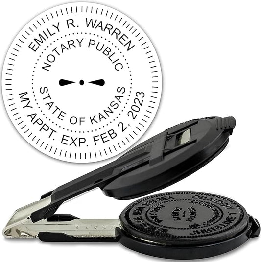 MaxMark Insert Only for Notary Seal Round Embosser for Kansas State