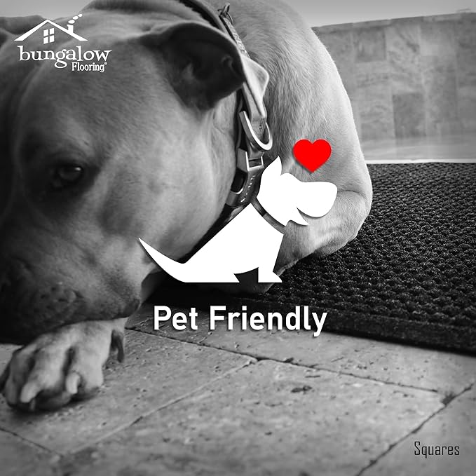 WaterHog Heavy Duty Doorway Mat, 4' x 6', Made in USA, Durable & Skid-Resistant Entryway Mat, Water-Trapping, Indoor/Outdoor Decorative Floor Covering, Cordova Collection, Bluestone