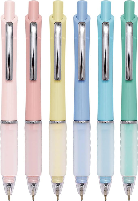 Ball Point Pen Black Ink Ballpoint Pens with Super Soft Grip Medium Point 1.0mm Office Pens (6 pack)