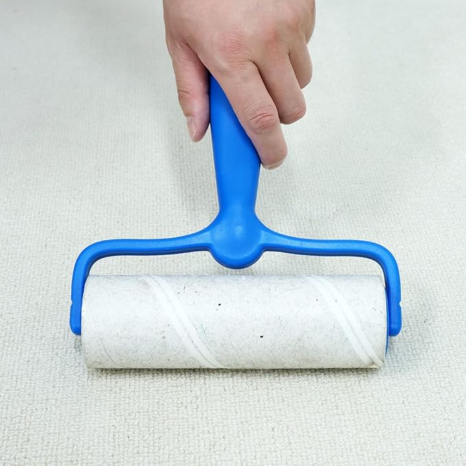 6.3 inch Lint Roller Refills for 6.3'' Large Lint Rollers for Pet Hair Extra Sticky Lint Remover Roller Replacement 60 Sheets per Refill Pack of 5 Rolls 300 Sheets Total