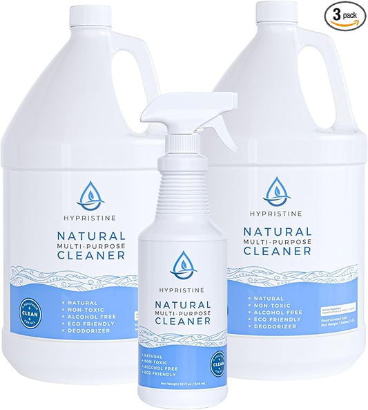 PURE Hypochlorous Acid Spray, Multi-Purpose Cleaner, Superior Shelf Life, 0% Bleach, 0% Alcohol, Food Contact Safe, Eliminate Non-Living Allergens, Remove Pet Odor, Clean Any Surface