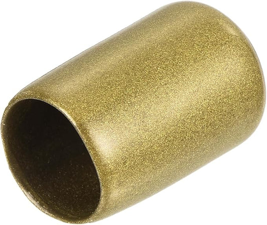 uxcell 20pcs Rubber End Caps 13mm ID Vinyl Round Tube Bolt Cap Cover Thread Protectors Gold