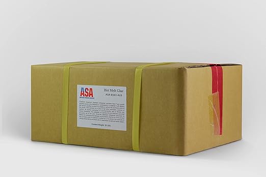 ASA Full Size Hot Glue Sticks for Glue Gun - 7/16" x 15" | High-Strength Hot Gun Sticks Adhesive for Corrugated Materials |Industrial Grade for Packaging & Woodworking | Pack of 375