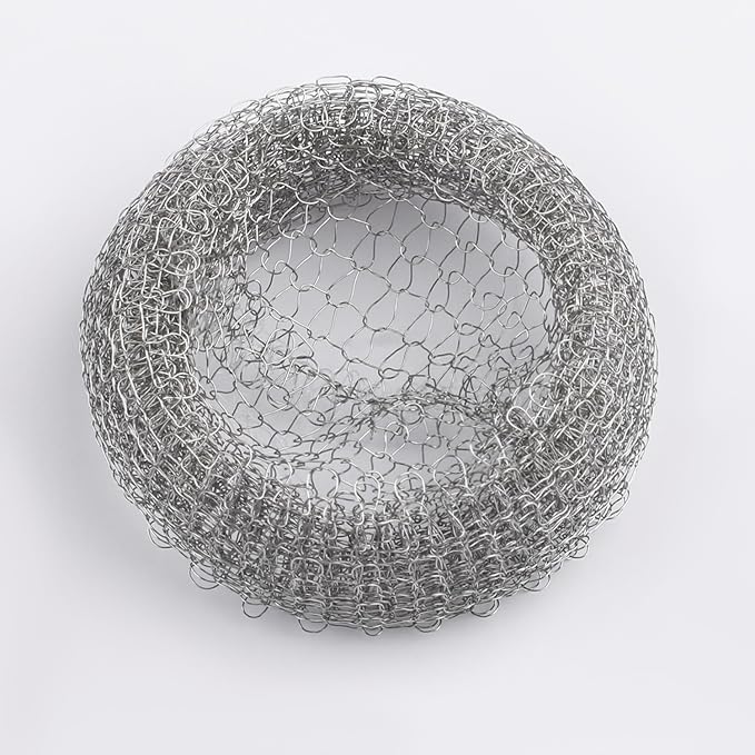 24PCS Lint Traps for Washing Machine, Stainless Steel Mesh Snare Trap Washer Hose Lint Catcher Laundry Mesh Washer Hose Filter with 24 PCS Cable Ties