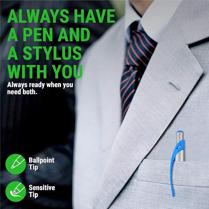 Personalized Pens With Custom Logo or Text-300 Pack Bulk-for Businesses, Parties, and Events, 2 in 1 Ballpoint Pen & Capacitive Stylus for Touchscreen Devices, Click Action, Black Ink, Red
