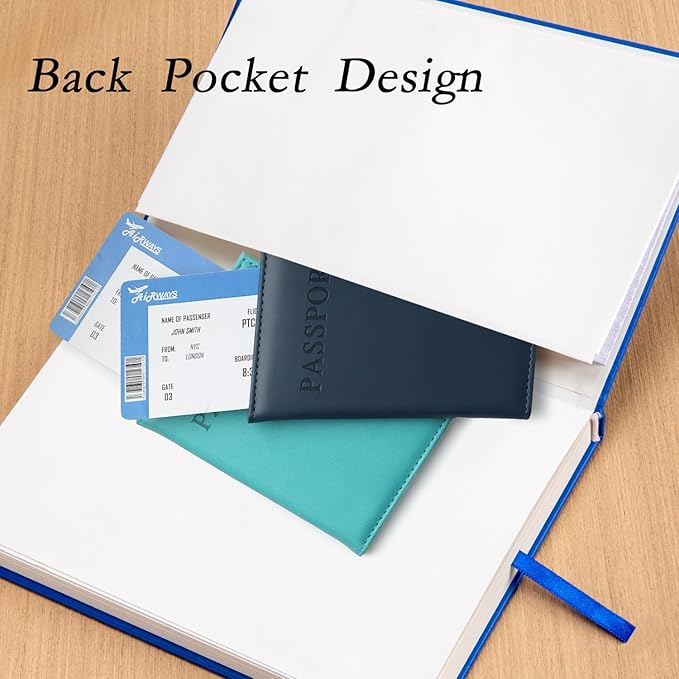 deli A5 Lined Journal Notebook, 160 Pages Hardcover Writing Notebook, 5.5"x8.2" College Ruled Notebook for Office, School, Work Notes (Blue)