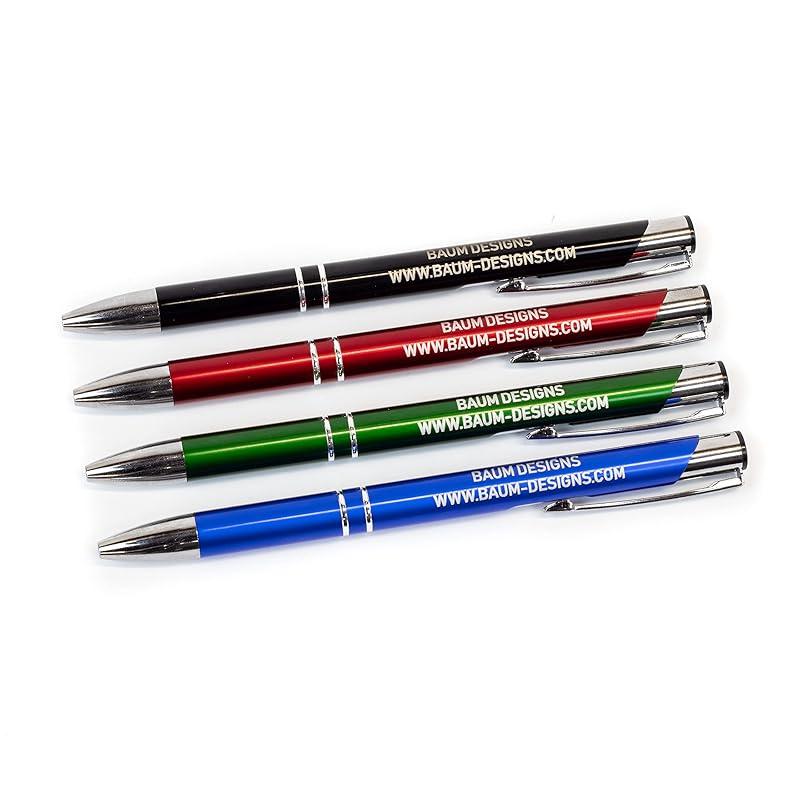Bulk Personalized Pens Custom Engraved Ballpoint Pens (12 Pens, Mixed)
