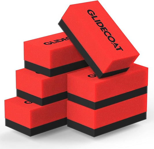 Glidecoat Ceramic Coating Applicator Sponges 6 Pack- Applicator Pads Detailing for Cars, Boats, Motorcycles, Motorhomes, and More - Non-Absorbing - Effortless Application On Any Vehicle! (6 Count)
