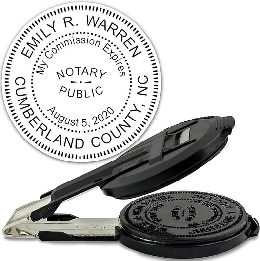MaxMark Insert Only for Notary Seal Round Embosser for North Carolina State