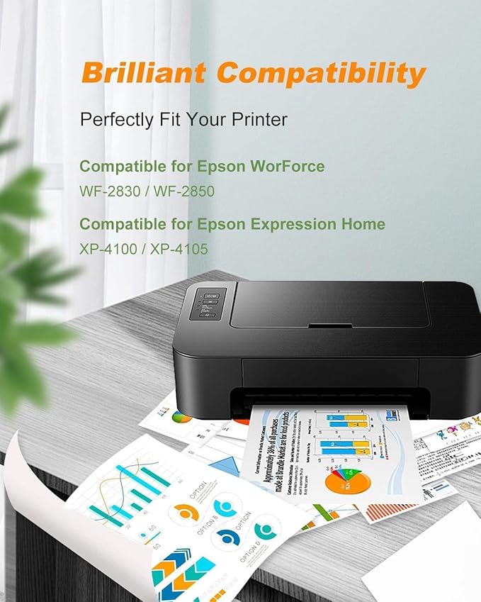 MILEKO 212XL Remanufactured Ink Cartridges Replacement for Epson 212 XL T212 Work for Epson Workforce WF-2850 WF-2830 Expression Home XP-4100 XP-4105 Printer (2 Black, Cyan, Yellow, Magenta, 5-Pack)