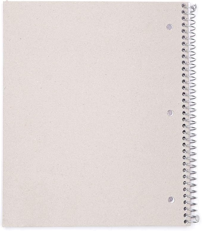 Mintra Office Durable Spiral Notebooks, 1 Subject, (Teal, College Ruled 3 Pack) - 100 Sheets, Poly Pocket, Moisture Resistant Cover, Strong Chipboard back, For School, Office, Business