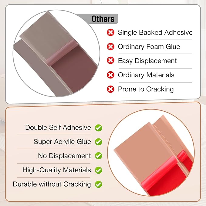 Floor Transition Strip Self Adhesive Vinyl Door Threshold for Doorways Carpet Edging Trim Overlap Edge Reducer for Laminate Floor, Carpet, Tile (Smoked Brown Wood Grain, 1/5" to 2/5", 6.6Ft)