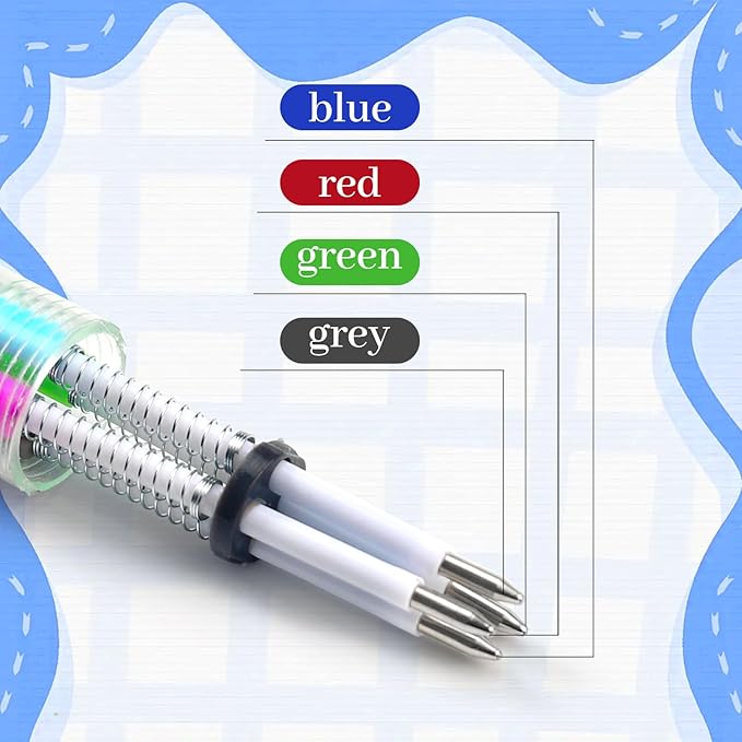 20Pcs Mini Multicolor Pens in One 4-in-1 Cute Pens Bulk for Kids, Fun Kawaii Ballpoint Pen for Birthdays and Children's Party Favors Gifts, Teacher School Supplies